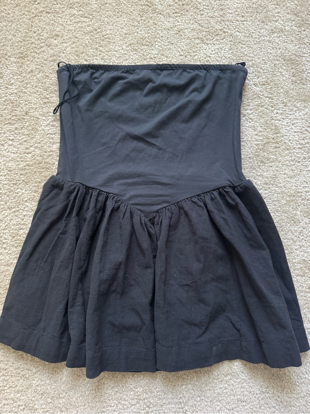 Free People Black Onda Tube Mini Dress